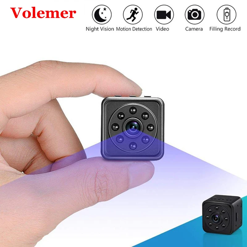 

Volemer L23 Mini Camera HD 1080P Home Security Nanny Camera Motion Monitoring Infrared Night Vision DV DVR Small Video Camera