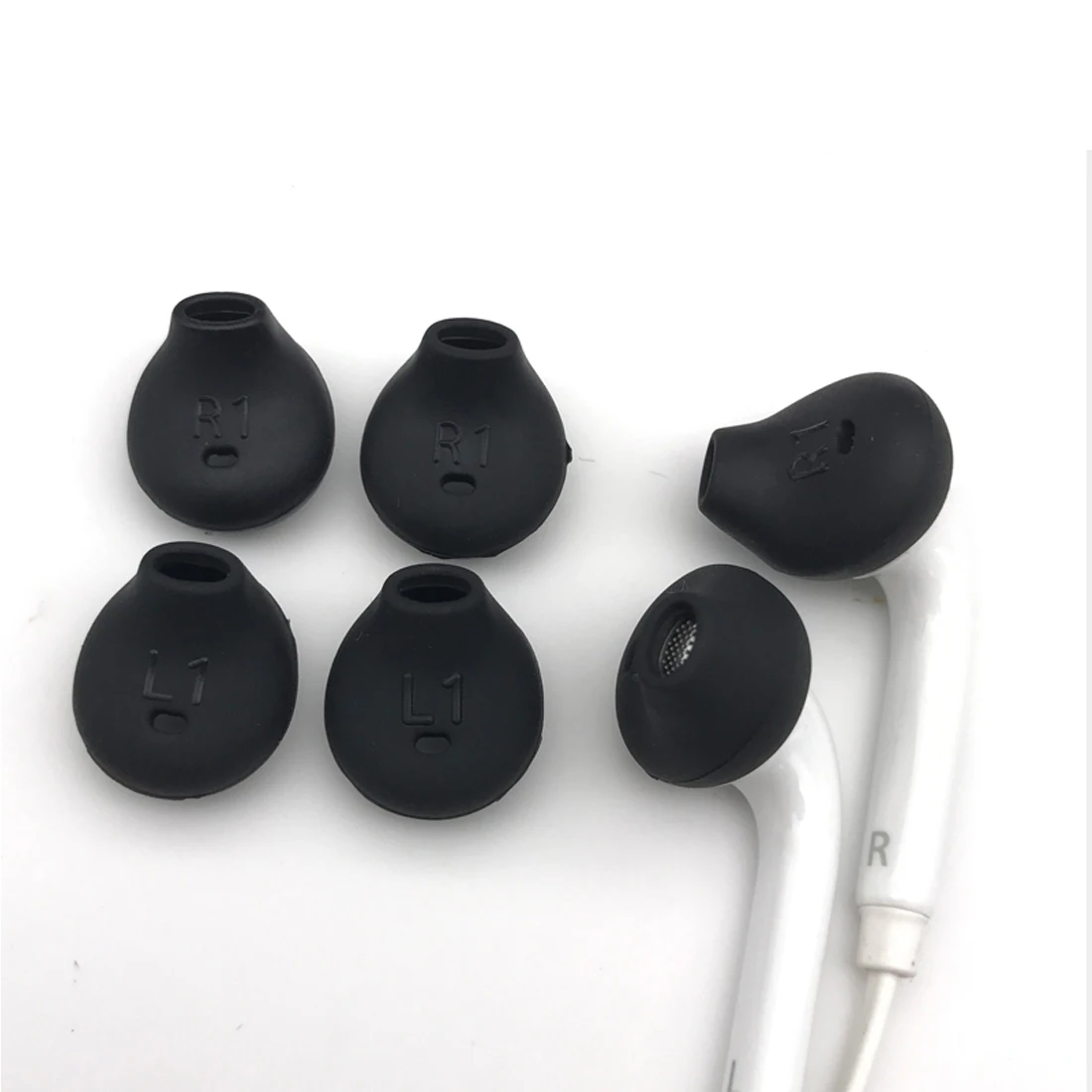 Marsnaska 10pcs/lot Black Silicone Earphone Earpads Ear Caps For Samsung S6 S7 edge G9250 G9200 Gel | Электроника