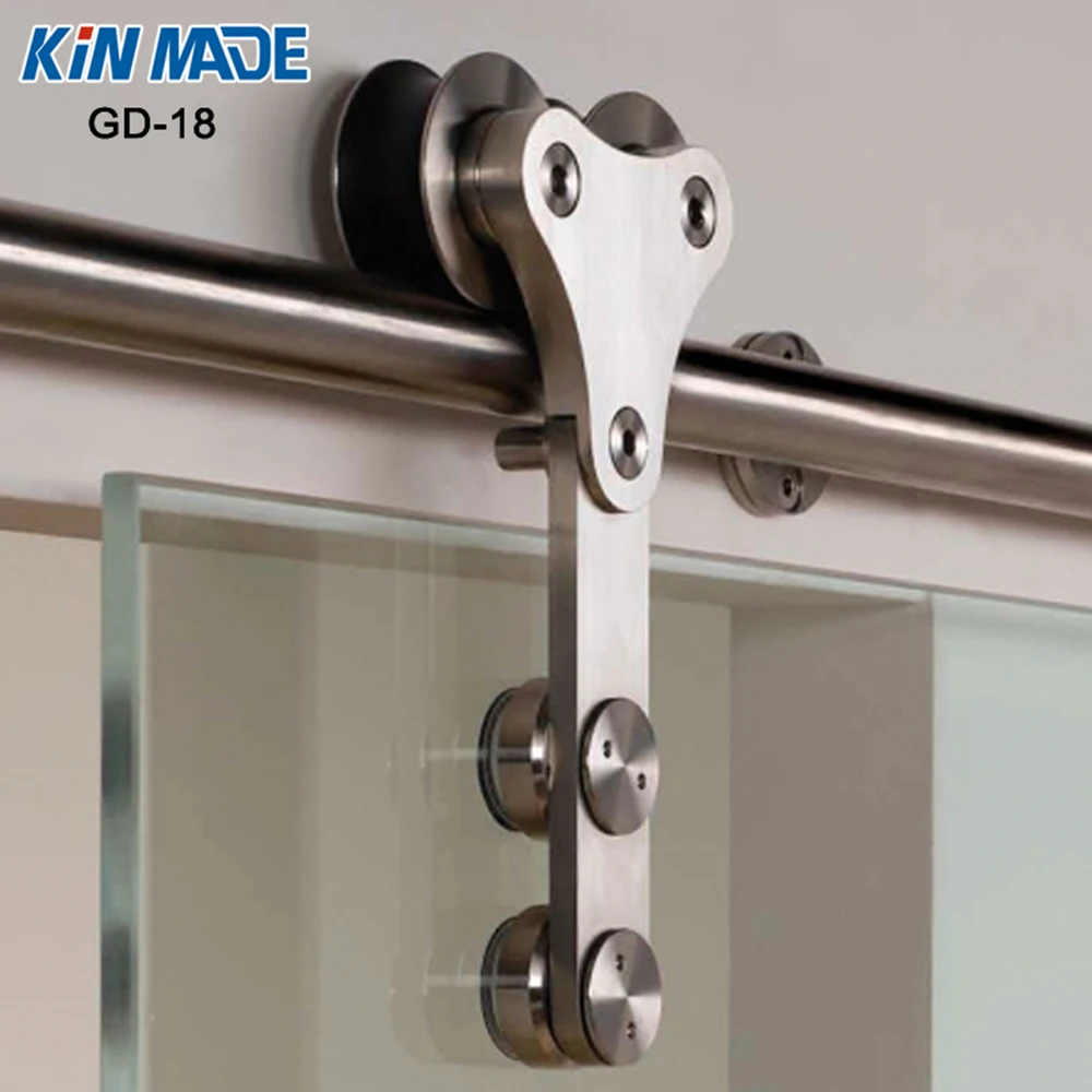 Изготовлено KIN GD-18(атласная отделка) элегантный стекло раздвижные двери fuul комплект оборудования
