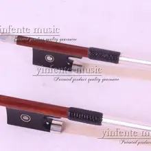 Один гематоксилин 4/4 Скрипка Лук прямой красивый инкрустация Скрипка Лук Серебро