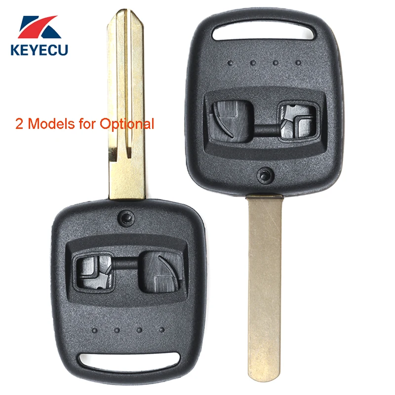 KEYECU 10X сменный дистанционный чехол для ключей Fob 2 кнопки Subaru Legacy Forester Impreza Outback 2000