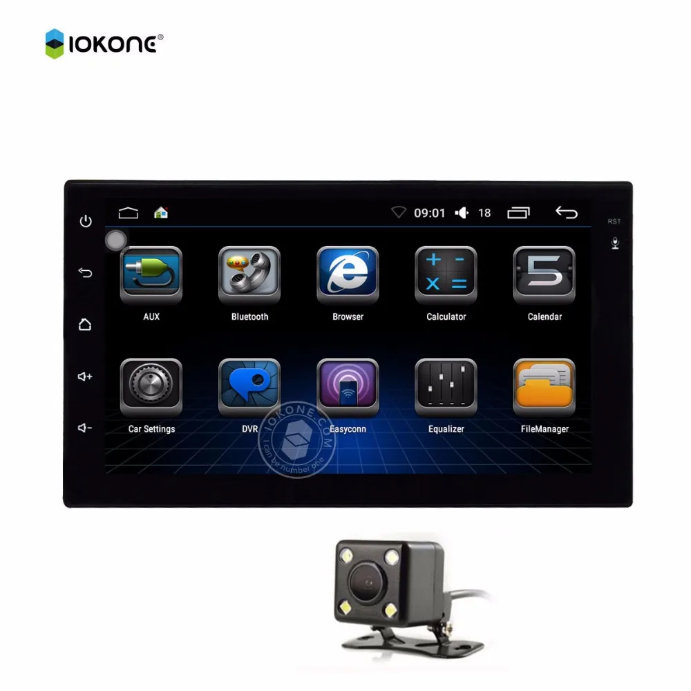 IOKONE Auto car multimedia radio android 6 0 Double Din 7 HD touch screen navigation player