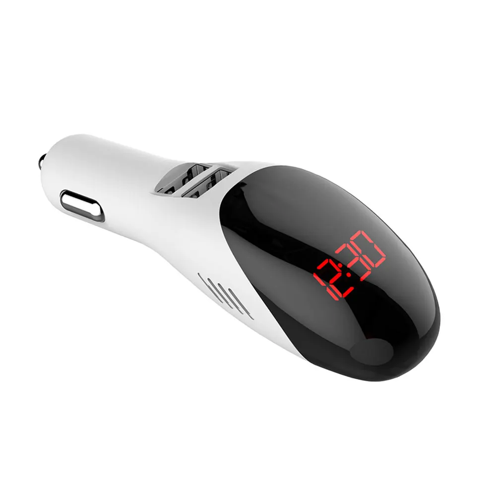 Dual USB Current Digital Display Car Air Purifier Charger USB Car Charger Durable Adapter Auto Portable Electronics