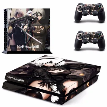 

New NieR Automata Decal PS4 Skin Sticker For Sony Playstation 4 PS4 Console protection film and 2Pcs Controller Protective skin