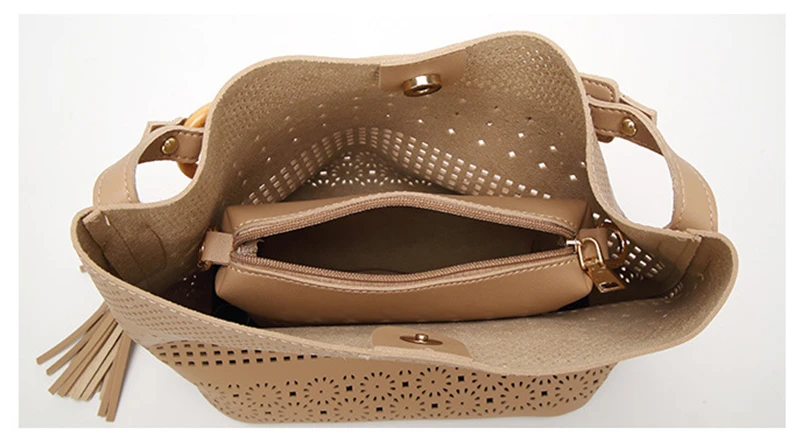 Nevenka Hallow Out Shoulder Bag Women Casual Totes with Tassel17