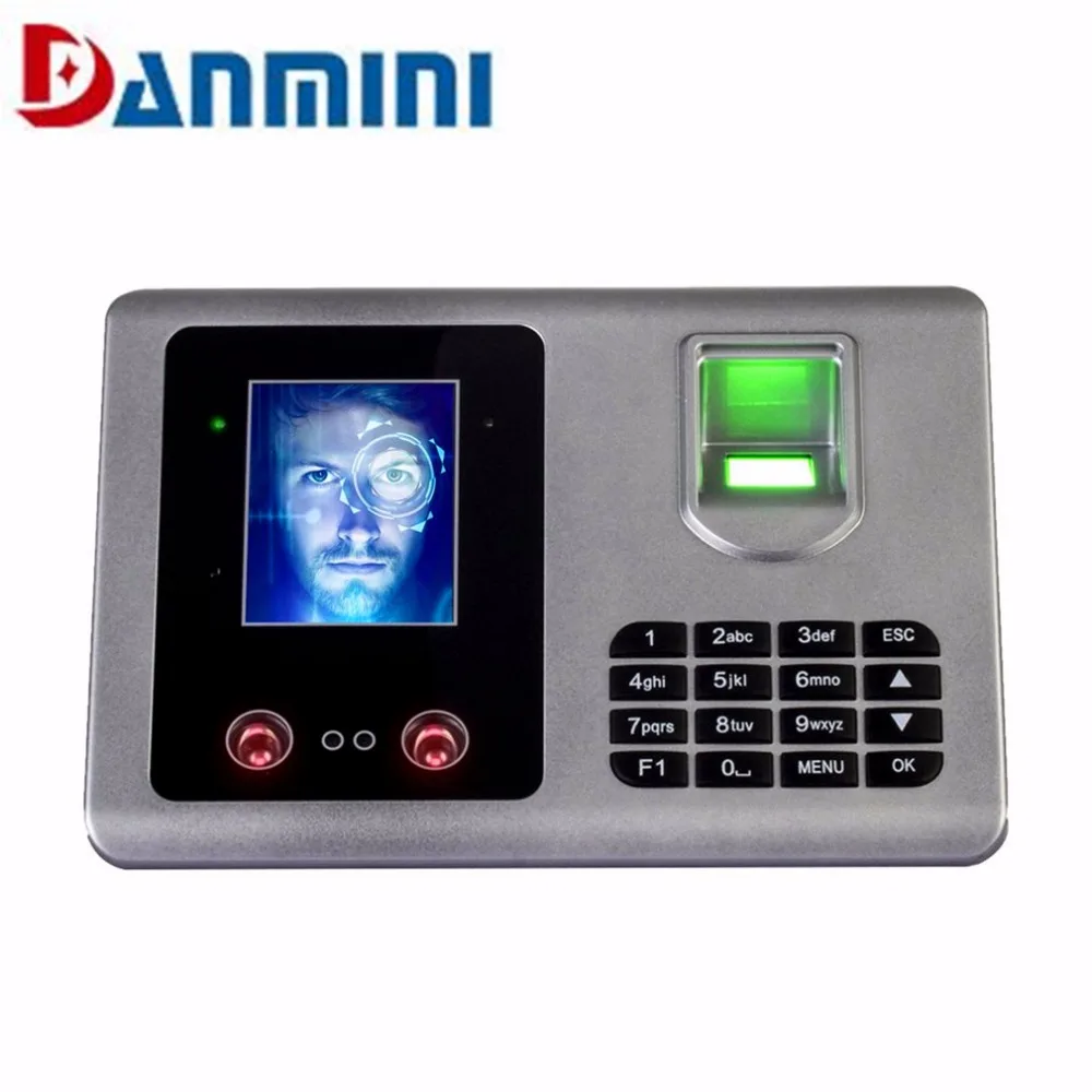 

Danmini A302 Facial Recognition Fingerprint Recognition TFT Biometric Fingerprint Time Attendance Clock Recorder US UK EU AU