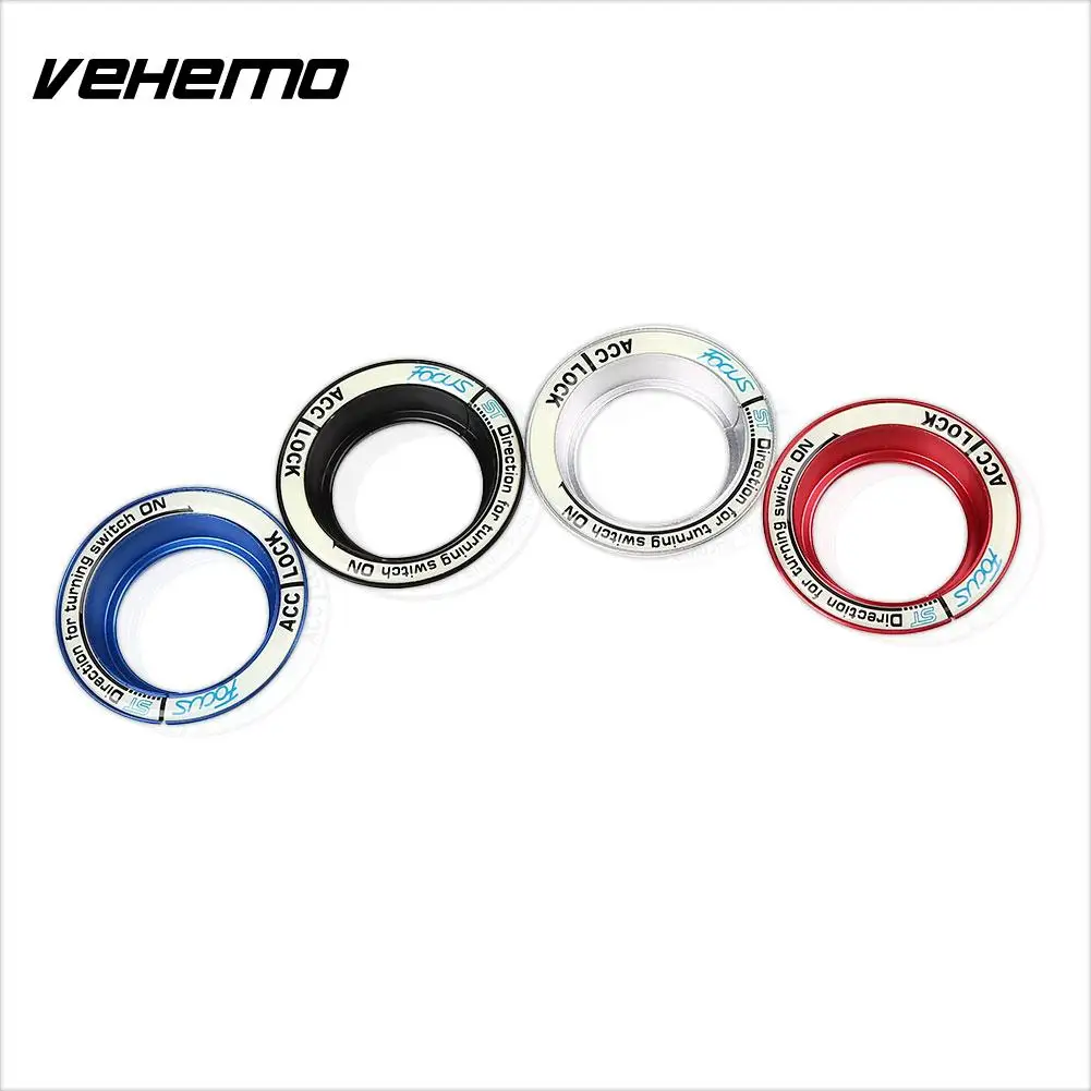 Vehemo Luminous Ignition Switch Keyhole Ring for Ford Vehicle Key Lock