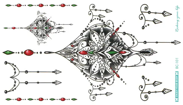 aliexpress com buy bc 101 latest mandala flower tattoo aliexpress com buy bc 101 latest mandala flower tattoo