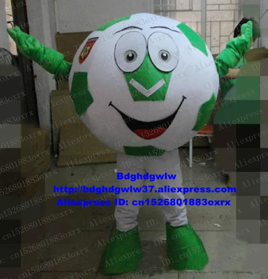 

Football Soccer Foot Ball Mascot Costume Adult Cartoon Character Outfit Business-starting Ceremony Opening Session zx1192