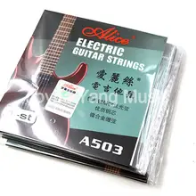 10 пачек Alice A503-009/010 дюймов Струны для электрогитары, E-1st, одинарная стальная струна