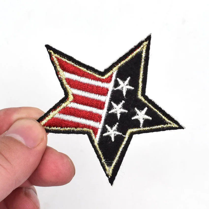 USA Stars Stripes American Flag Embroidery Patch for Clothing Applique Badge Cool Jacket Stickers Apparel Craft DIY Accessory | Дом и сад