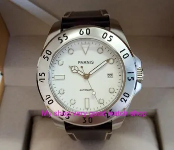 

43mm Parnis Sapphire Crystal Japanese 21 jewels Automatic Self-Wind Movement Mechanical watches 5Bar Men's watches 289