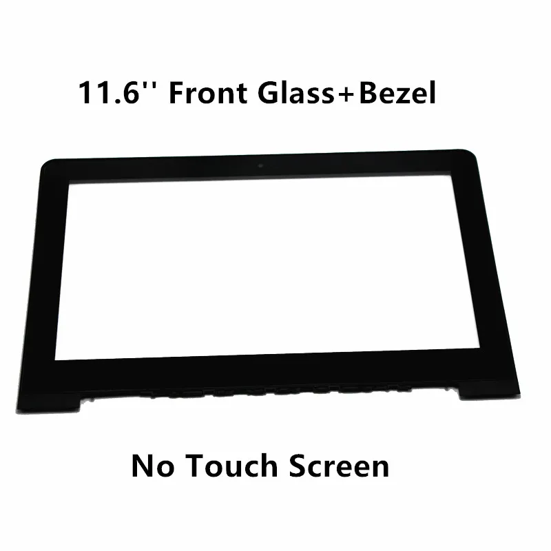 FTDLCD 11.6'' Replacemente Screen Front Glass Panel+Bezel For DELL Chromebook 11 Serie 7179K (No Touch Screen)