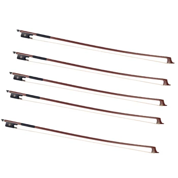 

Tooyful Exquisite 5pcs Brazilwood Stick 1/2 Cello Playing Bows Brown Stage Performance Accessory