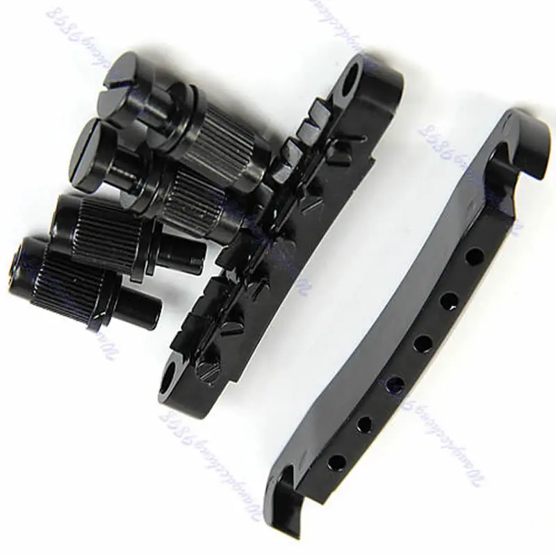 

Guitar Parts Tune-O-matic Bridge Tailpiece Tail For LP Style Set Black