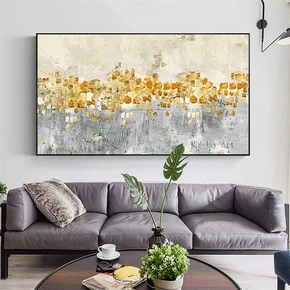 Canvas-painting-acrylic-gold-art-modern-abstract-painting-quadro-cuadros-decoracion-Wall-art-Pictures-for-living