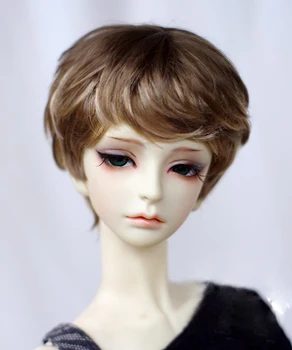 

BJD doll wigs brown flaxen angel curly short hair wigs for 1/3 1/4 1/6 BJD DD SD MSD doll Imitation mohair doll accessories