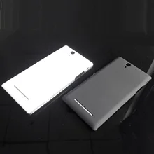 Черный и белый цвет задняя крышка батарейного отсека для sony Xperia C3 S55T S55U D2533 задняя крышка чехол с кнопкой питания+ 1 пленка