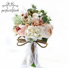 Искусственные Свадебные букеты для невесты снаружи кружево Свадебные цветы Брошь букеты букет де Mariage