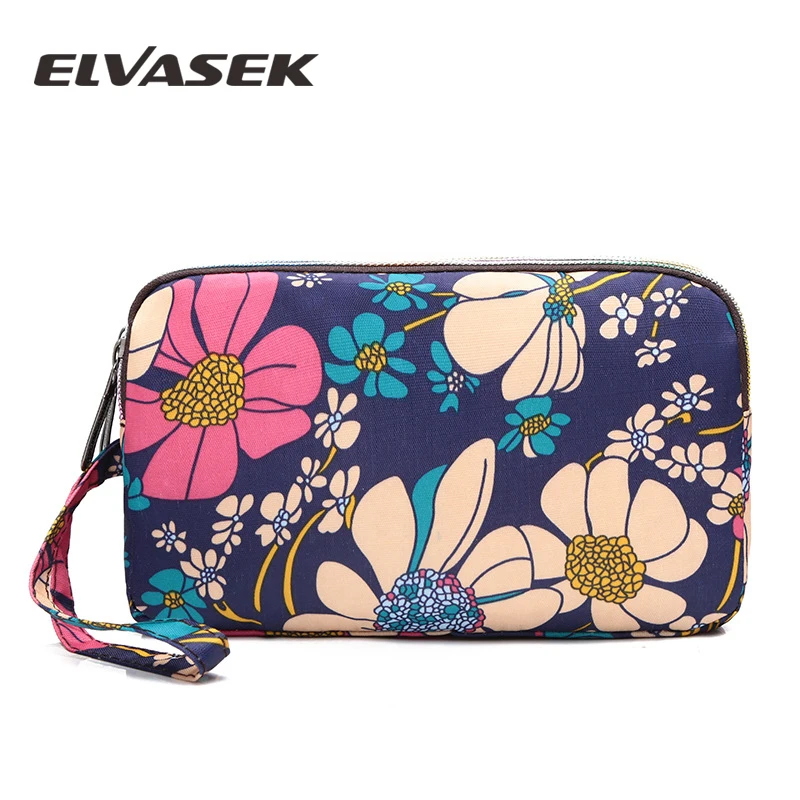 Модная сумка для телефона и кошелек, корейские Кошельки для монет, Холщовый женский маленький кошелек с цветочным принтом, кошелек на молнии, сумка-Органайзер, kawai