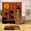 Africa Beautiful Women Waterproof Shower Curtain Home Bathroom Curtains with 12 Hooks Polyester Fabric Shower Curtain ► Photo 3/6