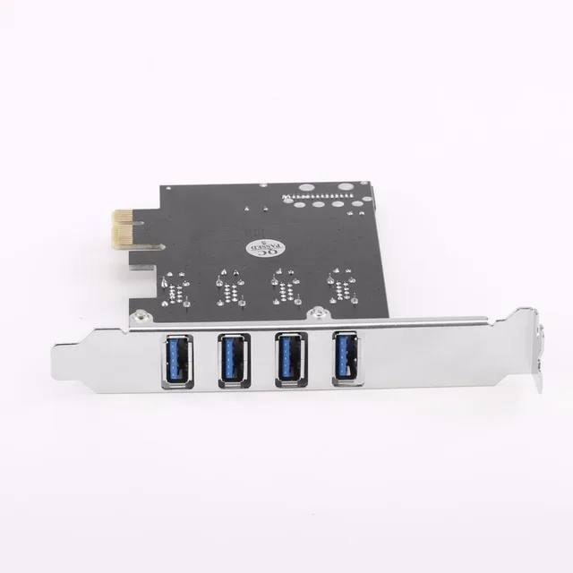 Best Offers 4 Ports USB 3.0 PCI-E PCI Express PCI Expansion Card Host Card Hub Controller Adapter For Desktop Computer Components Brand New