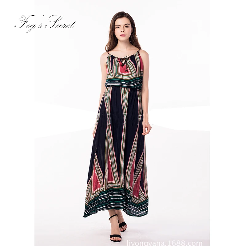 United States style large size women dress For summer print casual