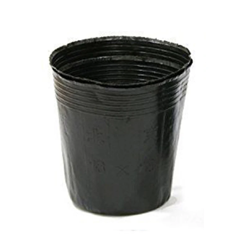 100pcs Vegetables Plastic Nursery Pots Flowerpot Planter Grow Seeding Pot Soft Black Nutrition Pots Eco-Friendly Planting Bags