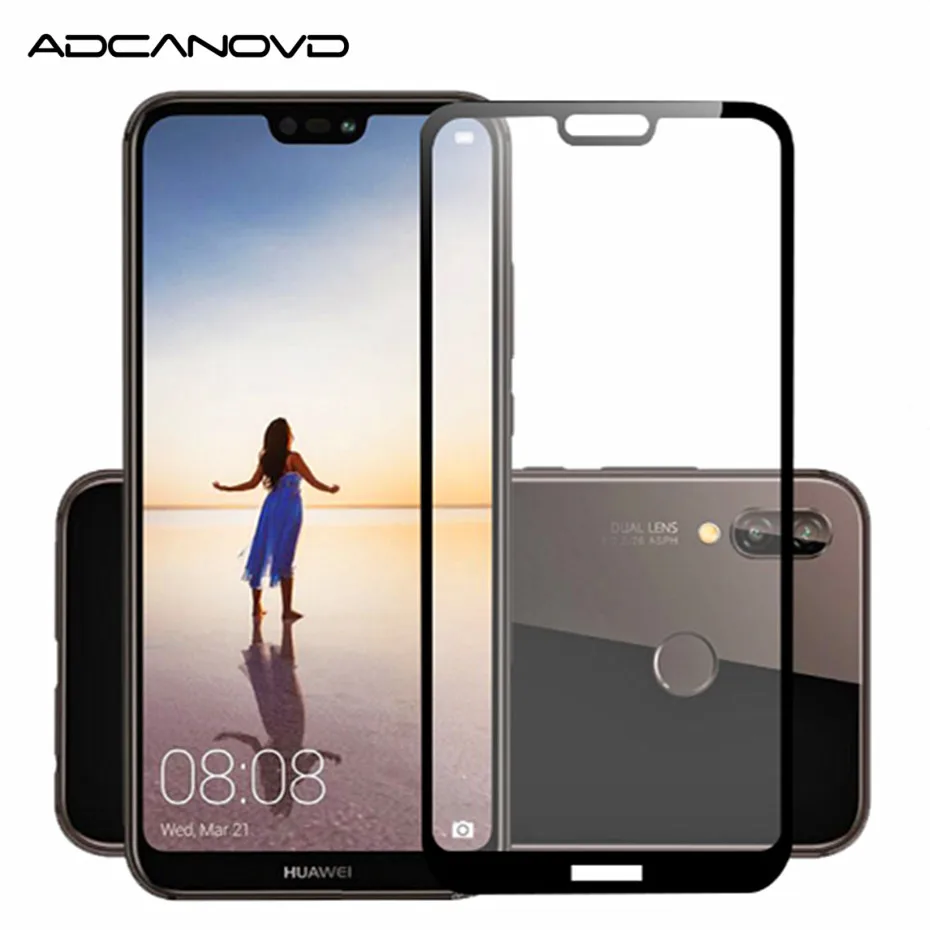 9H Защитное стекло для huawei p20 lite Полное покрытие Защита экрана pro P20 Закаленное