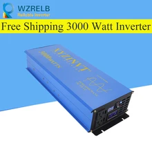 Continuous power 3000w pure sine wave solar inverter 24V to 220V off-grid pure sine wave solar inverter solar converter air conditioner inverter variable frequency 600w off grid solar inverter 12v 24v to 220v pure sine wave psw inverter