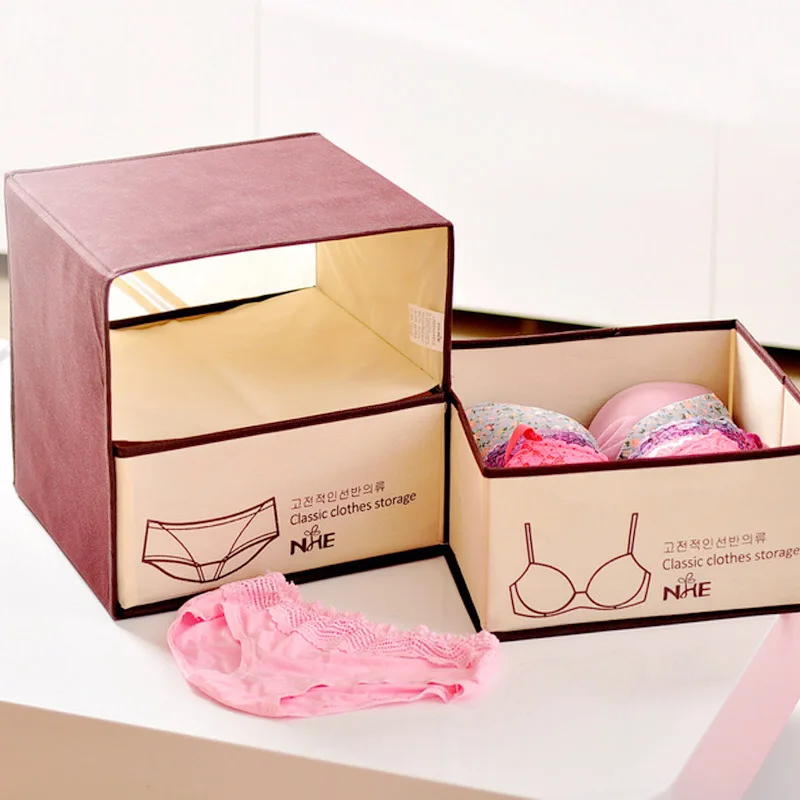 Коробка для хранения нижнего белья коробка с двумя ящиками тип носков нижнее