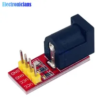 2 adet 5.5mm x 2.1mm DC jak soketi güç kaynağı modülü DC güç adaptör panosu 5.5x2.1mm arduino için