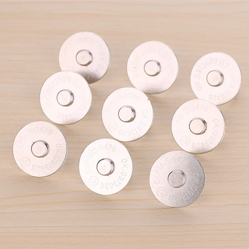 20sets/lot 18MM Magnetic Button Metal Magnet Buttons for Handbags