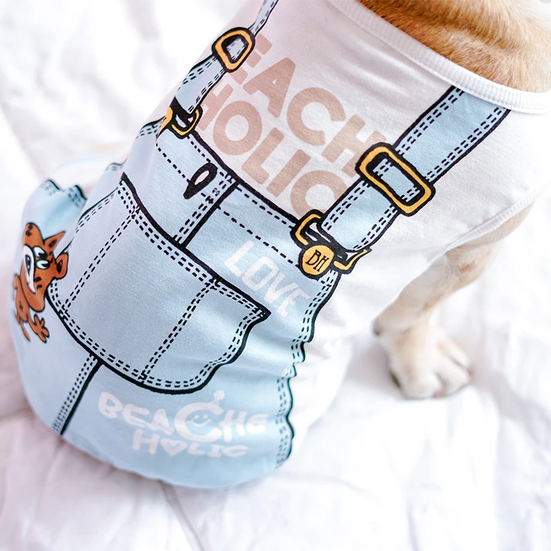 

[MPK Store] Thin Summer Dog T-shirt, New Design Dog Summer Clothes, Super Adorable Dog Clothing, Pug, French Bulldog