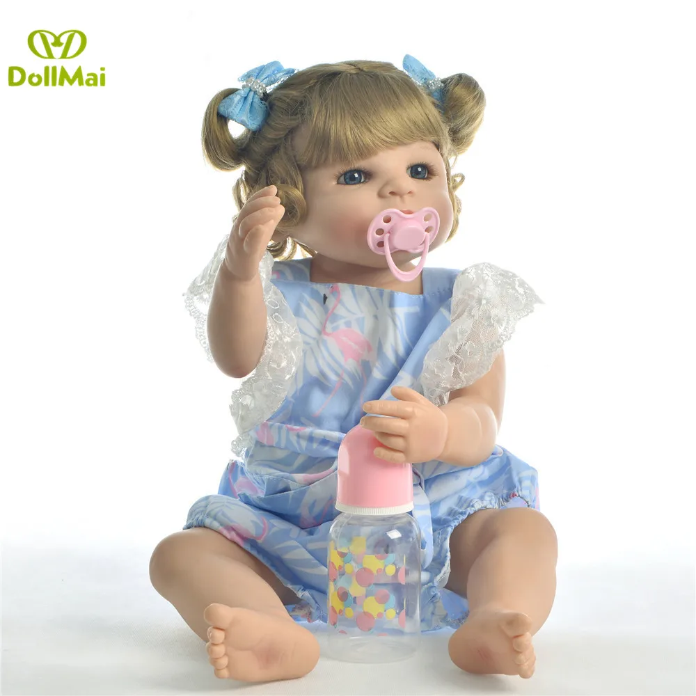 

real 0-3M clothes with bebe bonecas simulation newborn baby girl best bebe gift alive silicone reborn baby dolls DIY toy 55cm