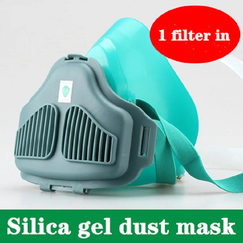 

8200 Polish Dust Mask Respirator Comfort Silica Gel Mask Body KN95 Dust PM2.5 Filter Cement Factory Transportation Industry Dust