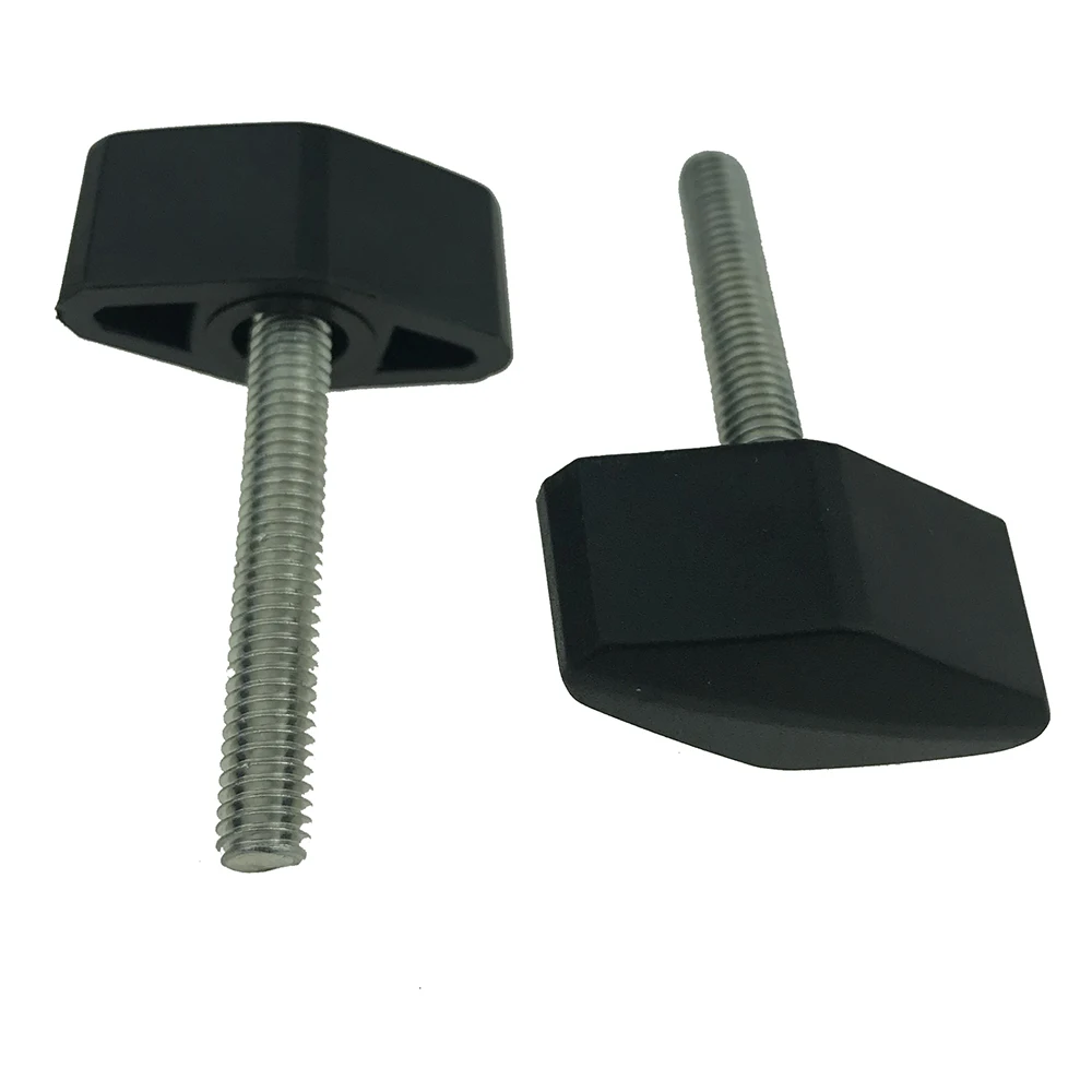4pcs M5 M6 M8 Black Plastic Nylon Handle Hand Tighten Screw Bakelite