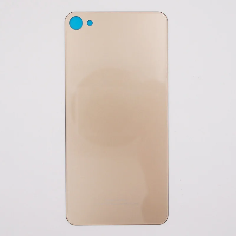 Baansam Стекло Батарея дверь задняя крышка Корпус чехол для MEIZU U20 5,5 дюймов с клейкой лентой 3M - Цвет: Золотой