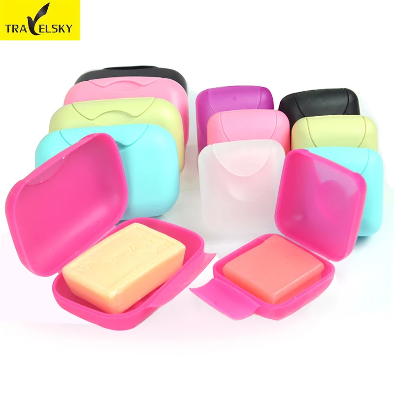 Travelsky 2018 New Reusable Soap Box Home Travel Soap Dishes Holder