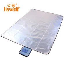 Hewolf складной коврик для кемпинга складной спальный матрас коврик алюминиевая фольга открытый там размер водонепроницаемый Пляжный плед одеяло