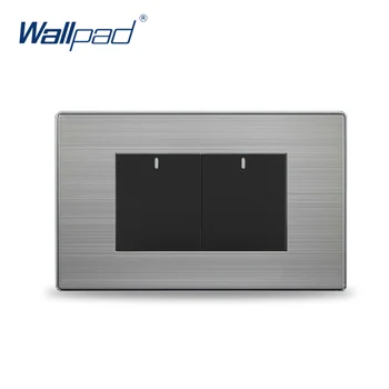 

2 Gang Intermediate Switch Hot Sale China Manufacturer Wallpad Push Button One-Side Click Luxury Wall Light