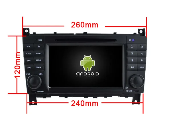 Discount ELANMEY car gps navigation For Benz C Class CLC W203 W467 android 9.0 touch screen CAR multimedia radio bluetooth headunit 5