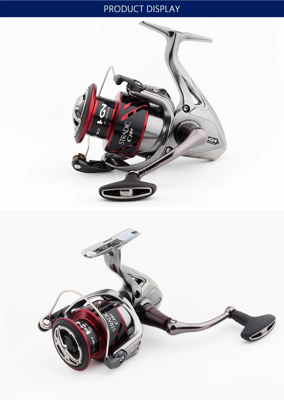 SHIMANO STRADIC CI4+ спиннинговая Рыболовная катушка 1000 2500 C3000 4000 ПЕРЕДАТОЧНОЕ ОТНОШЕНИЕ 5,0: 1/4. 8:1 Максимальное сопротивление 9 кг низкопрофильные рыболовные катушки