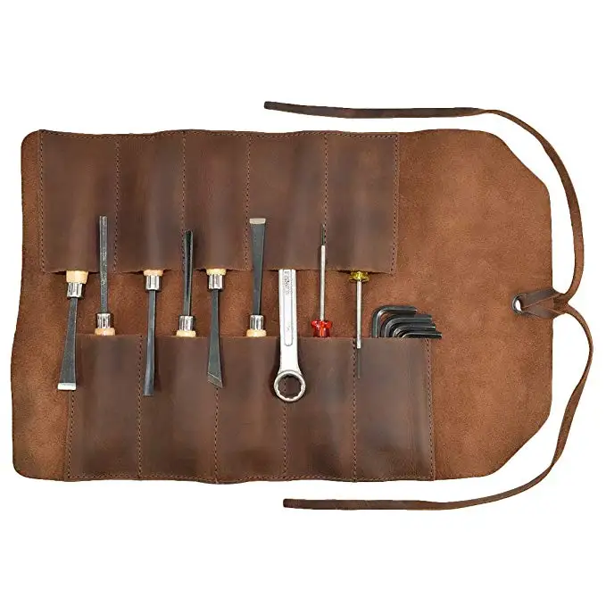 

Handmade Small Tool Roll The lightweight Full Grain Leather Tool Roll durability and protection