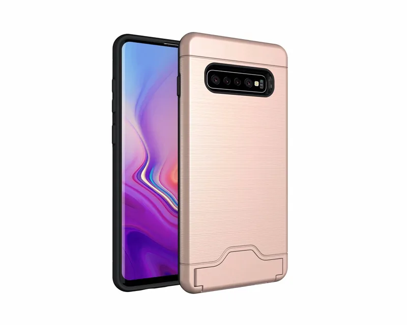 Чехол для samsung Galaxy S10 S9 S8 Note 10 Plus S7 edge, ударопрочный чехол из ТПУ, прочный Чехол-броня для A3 A5 A7 A8, Чехол для карт