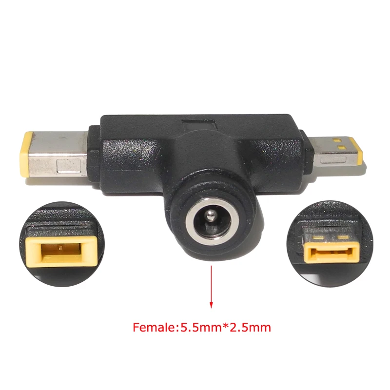 

5.5 X 2.1mm Female Converter Dc Power Jack Plug Charger Laptop Adapter for Lenovo Thinkpad 10 Helix 2 T440 T450 T470 G500 G505