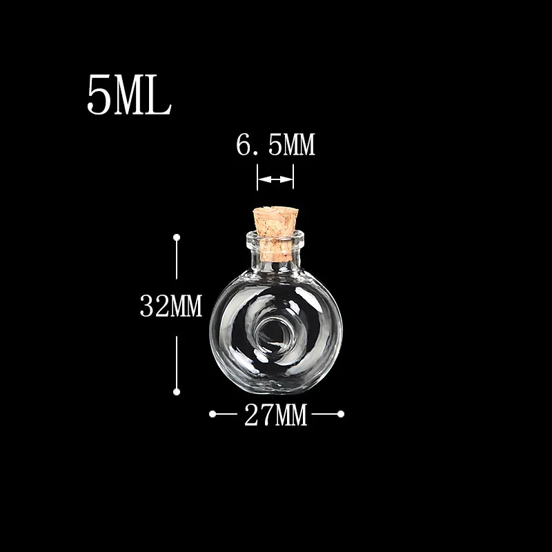 Мини Стекло Бутылочки пробками небольшой DIY Бутылочки милые банки Рождество свадебные подарки флаконы пустой Бутылочки 100 шт