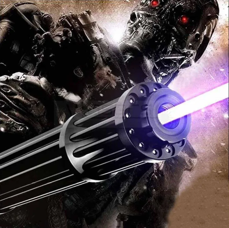 

Most Powerful Burning Lazer Torch Cannon 450nm 500000m Flashlight Blue Laser Pointer Burn Dry Wood Light Cigars Hunting