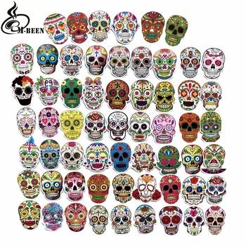 

60 PCS Punk Skeleton Sticker Graffiti Skull Rock Motorcycle Stickers to DIY Scrapbooking Laptop Skateboard Suitcase Guitar Car