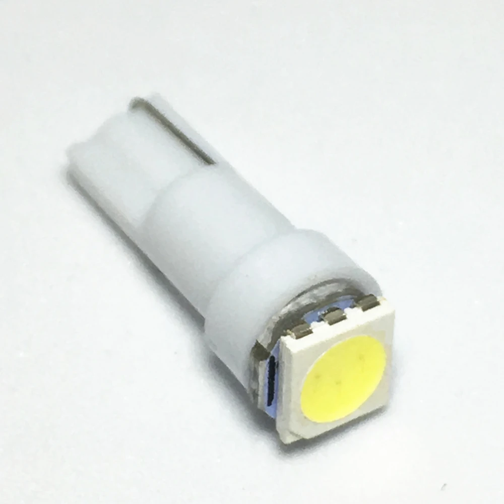 100X 화이트 블루 레드 옐로우 그린 T5 led 악기 빛 17 37 73 74 SMD 5050 자동 LED 램프 12V 100pcs 자동차 대시 보드 전구